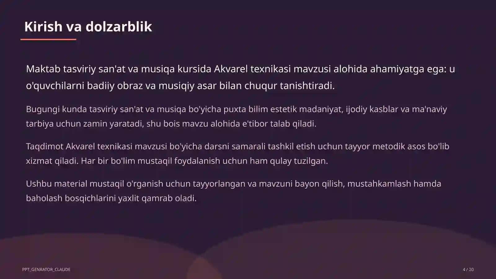 Akvarel texnikasi (5-sinf) 4