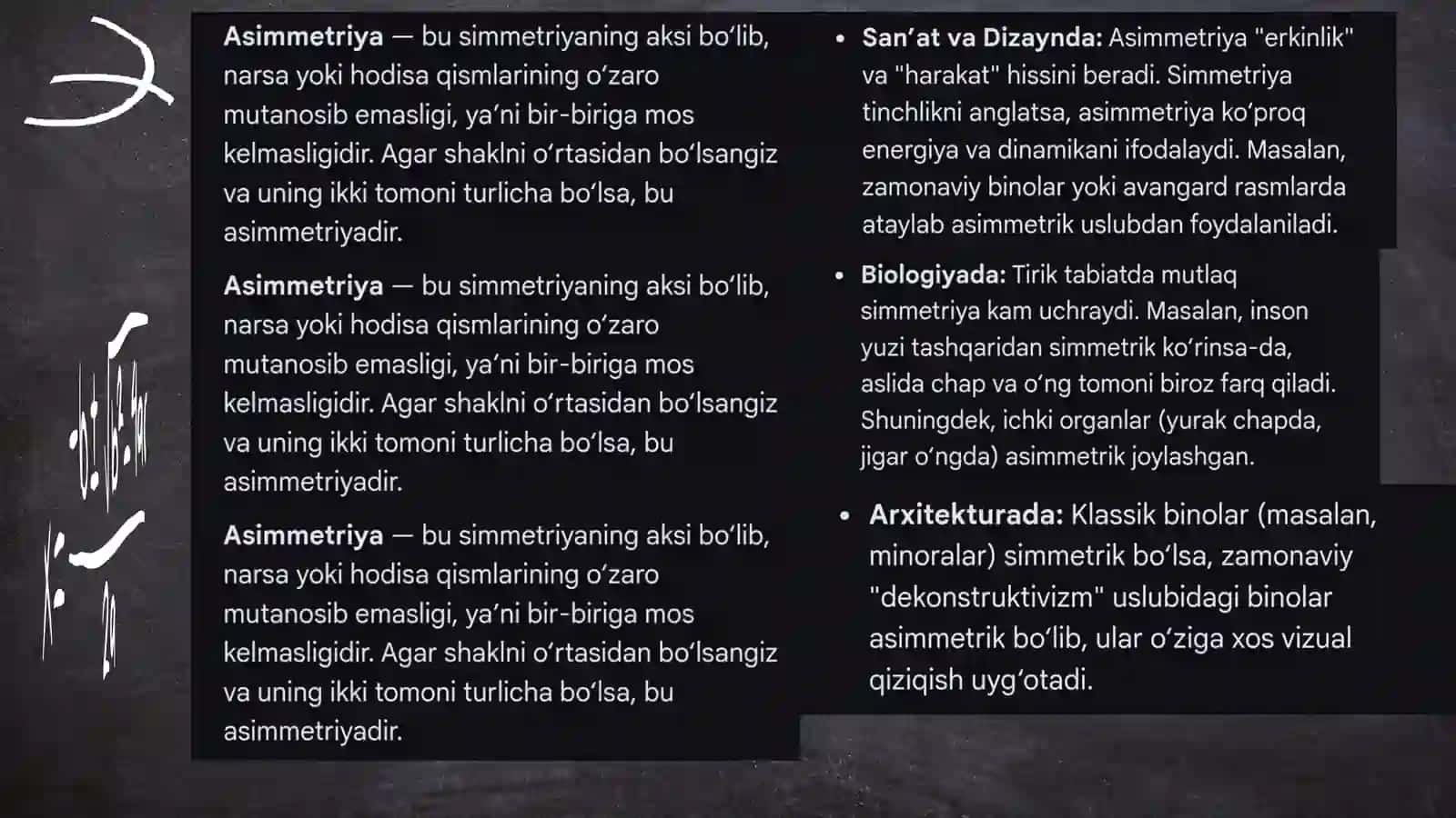 Assimetriya koeffisiyentiga doim misollar yechish 4