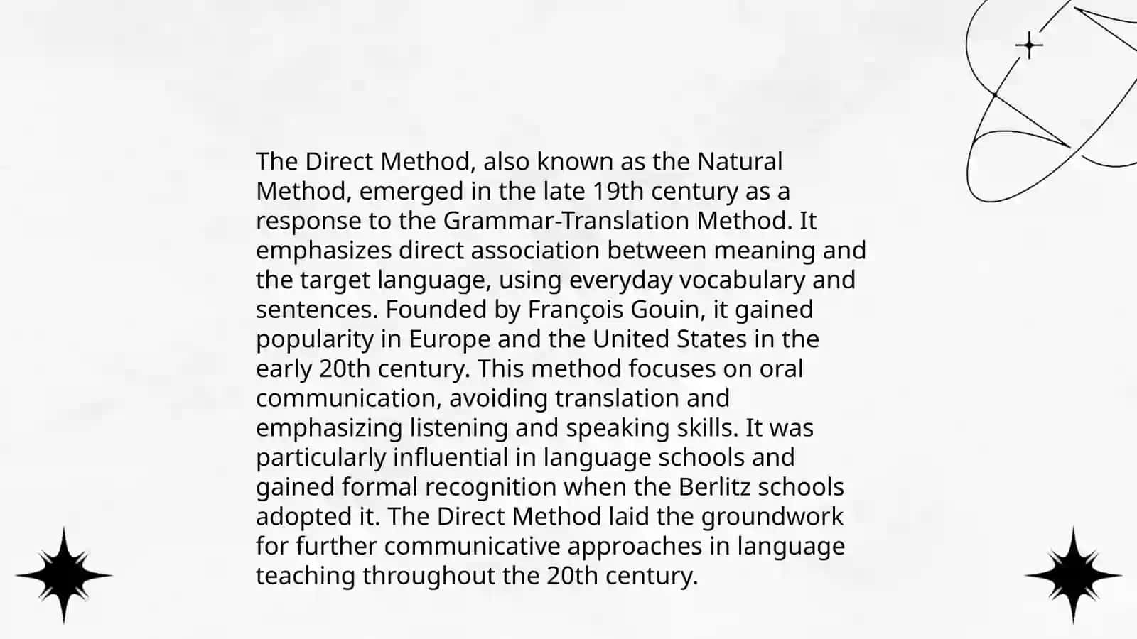 The Direct method 4