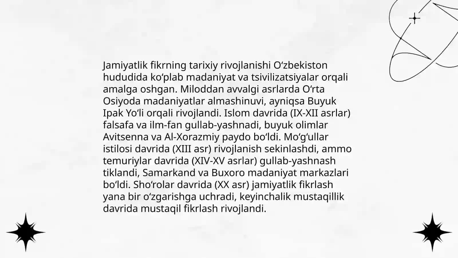 Jamiyatlik fikrning tuzilishi, elementlari va aloqalari 4