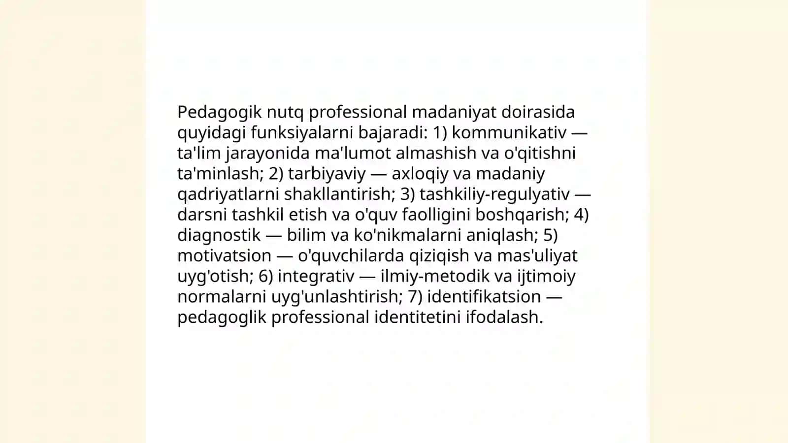 Oʻqituvchining professional nutqi: tushuncha va mazmuni 4