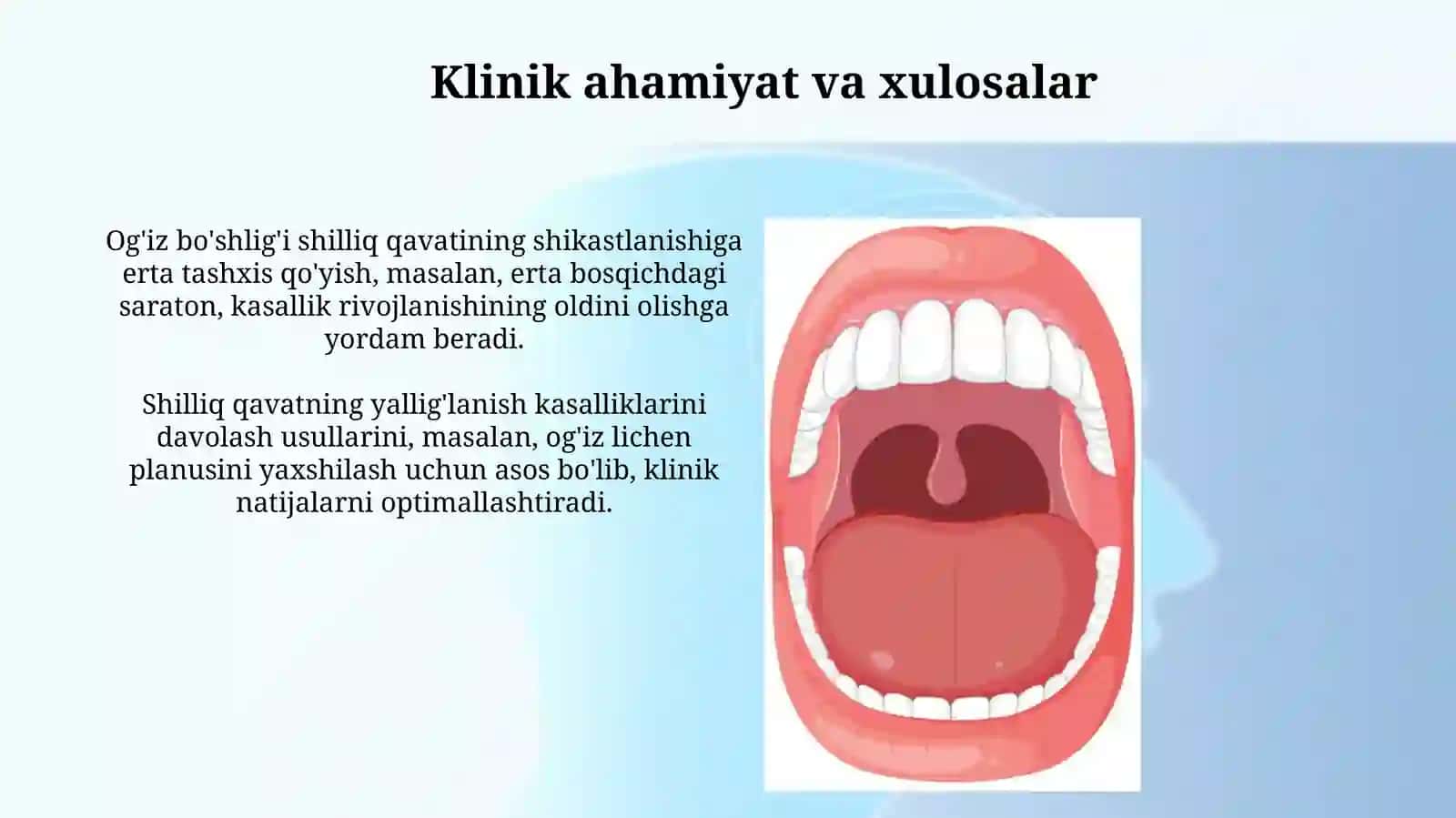 Og'iz boʻshlig'i shilliq qavatining himoya funksiyasining toʻqima va hujayramexanizmlari 4