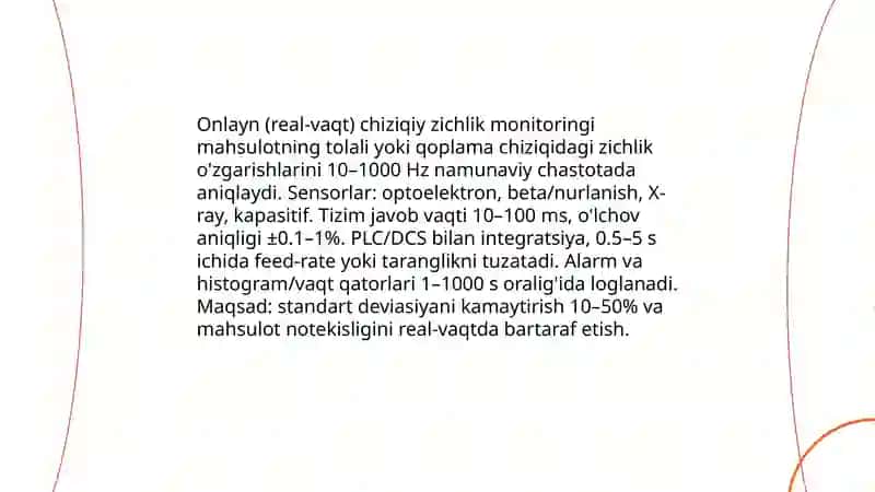 Chiziqiy zichlik notekisligini nazorat qilish 4