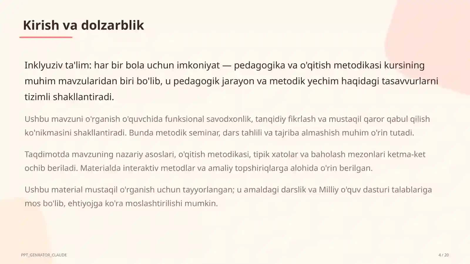 Inklyuziv ta'lim: har bir bola uchun imkoniyat 4