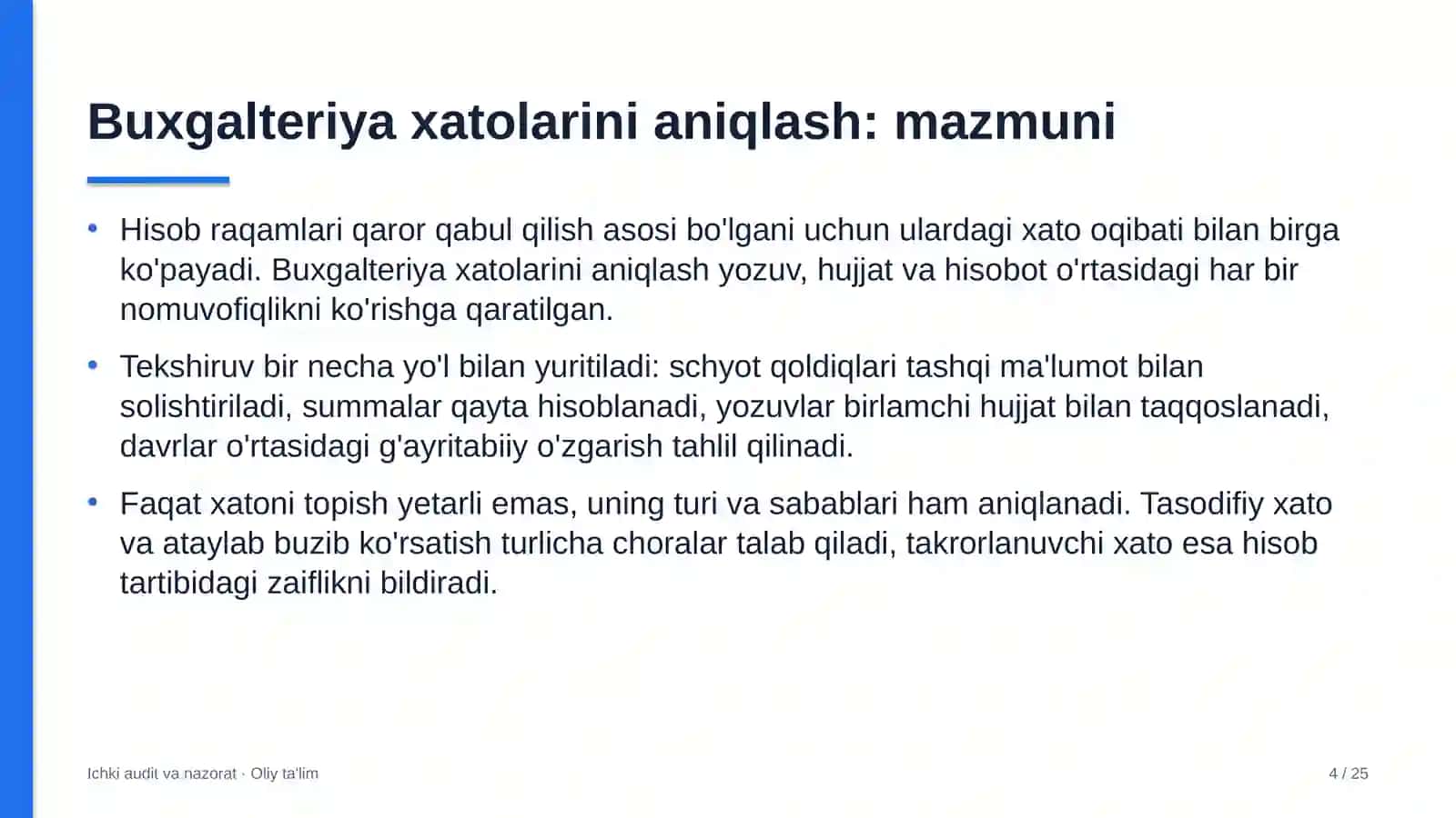 Developerlik kompaniyalarida buxgalteriya xatolarini aniqlash 4