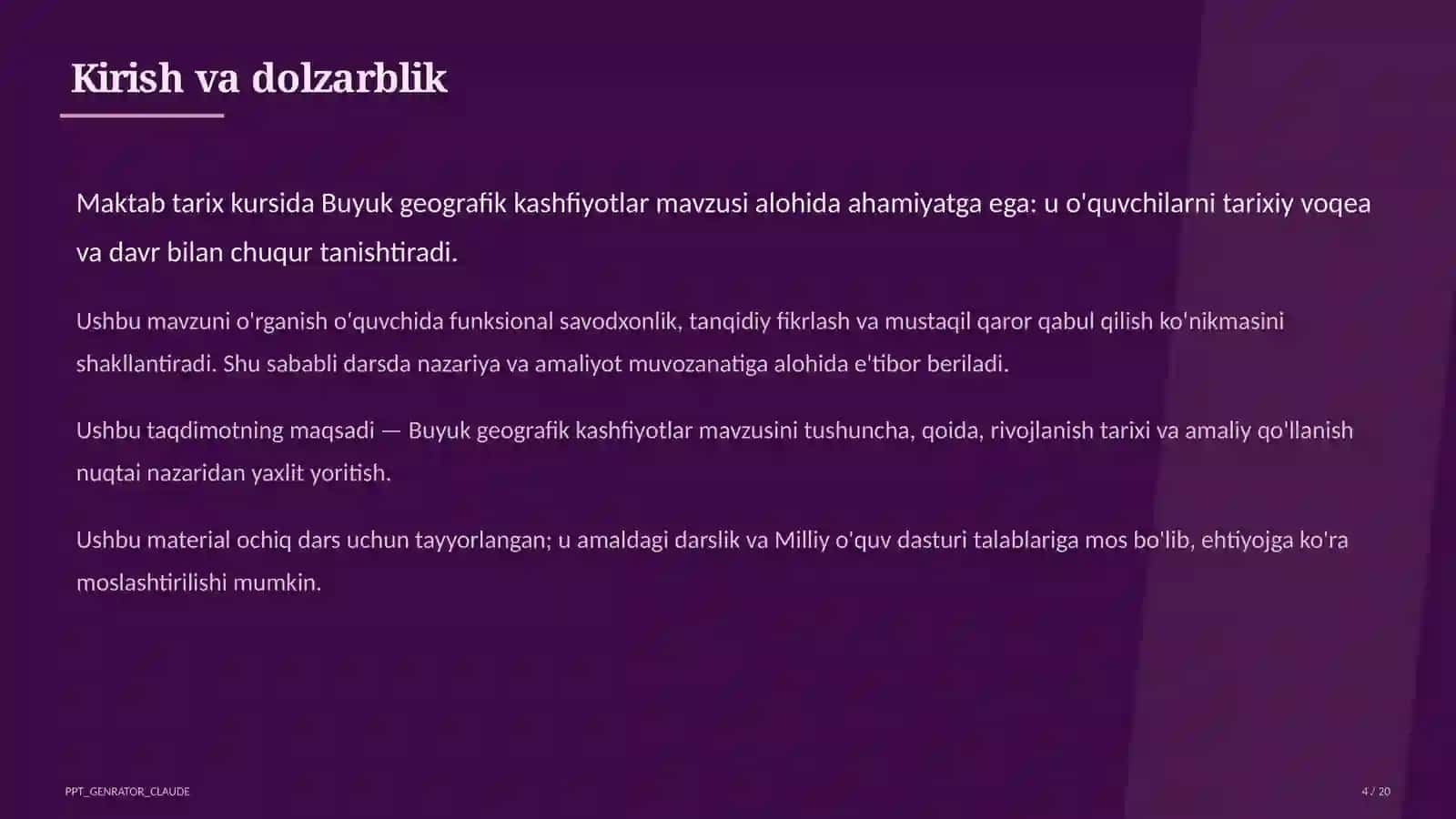 Buyuk geografik kashfiyotlar (8-sinf) 4
