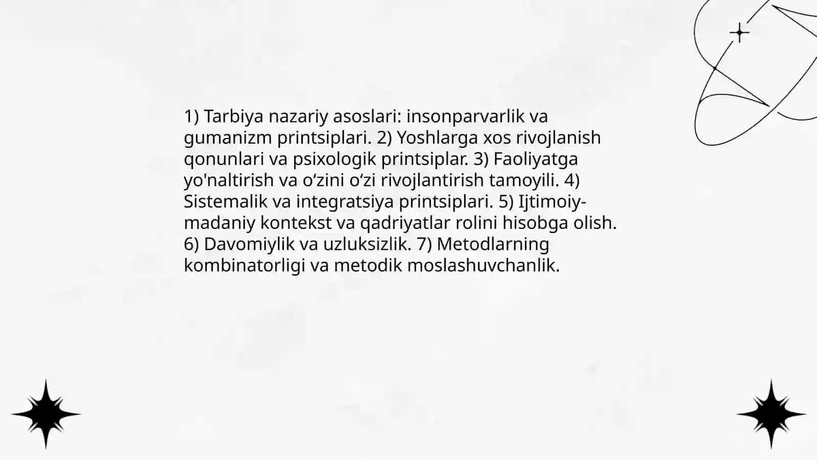 Sinf rahbarining tarbiyaviy ishi.Tarbiyaning umumiy metodlari 4