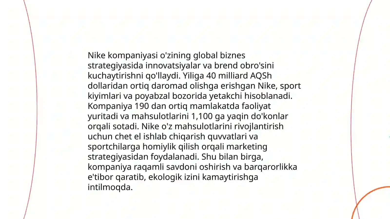 Nike brendining yillik harajati va foydas 4