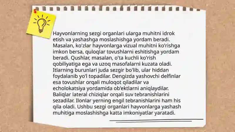 Hayvonlar psixik faoliyatining umumiy tavsifi 4