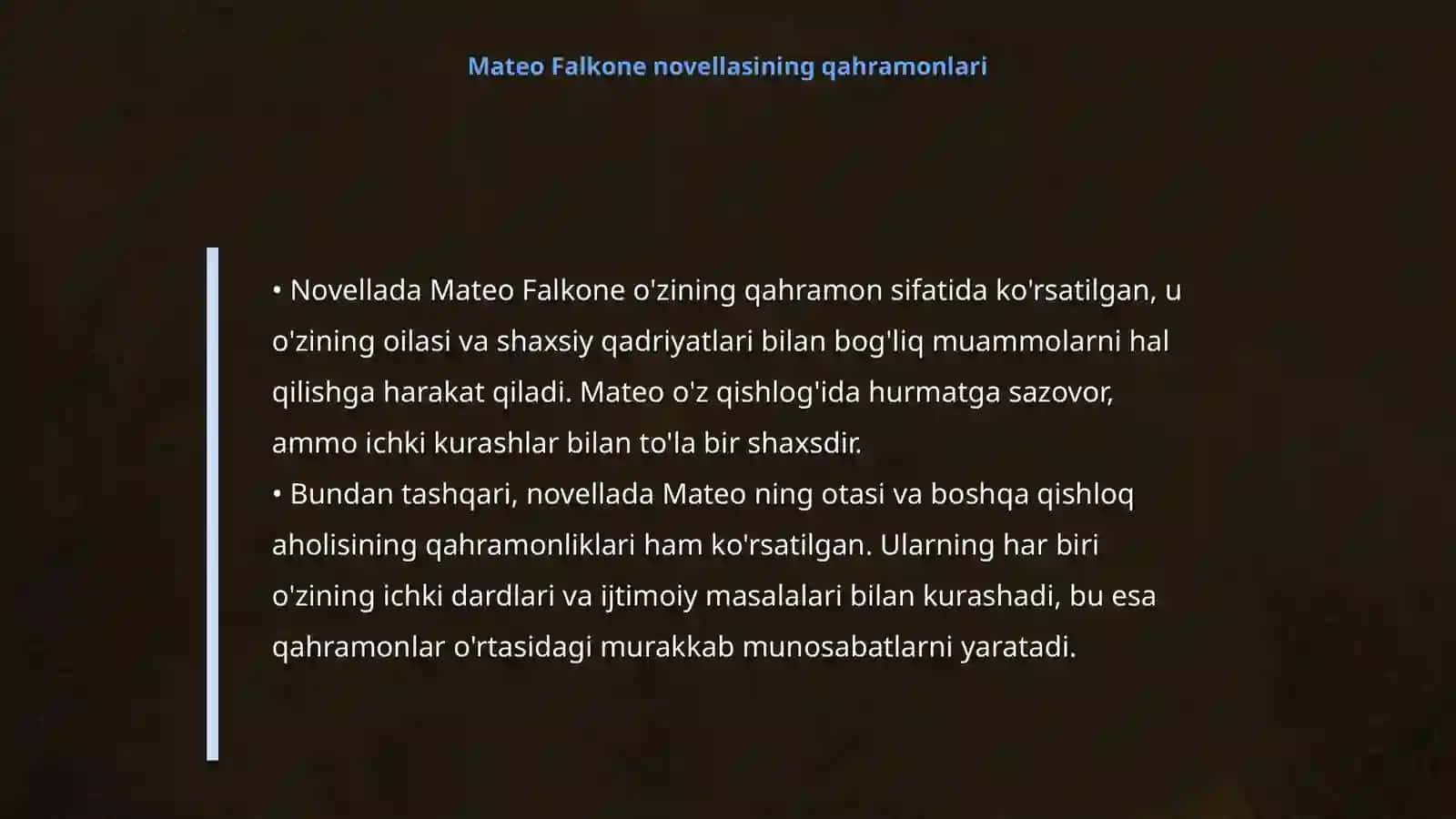 Mateo Falkone novellasi 4