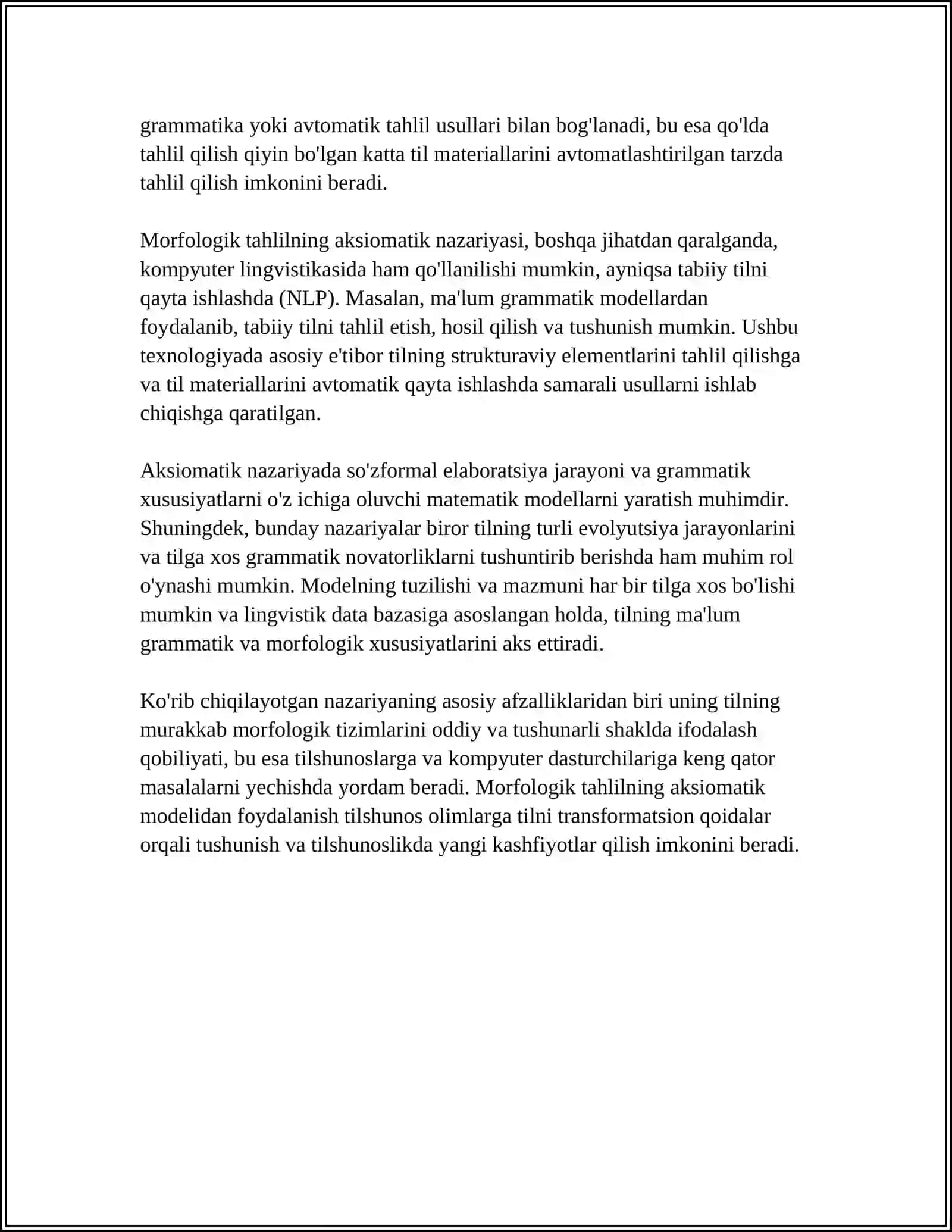ÒZBEK TILI GRAMMATIKASINING AKSIOMATIK NAZARIYASI 4