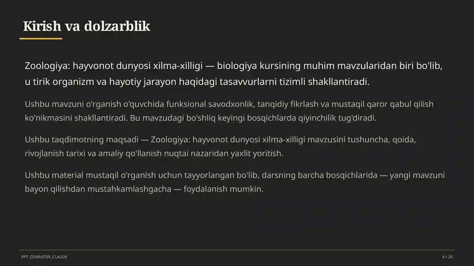 Zoologiya: hayvonot dunyosi xilma-xilligi (7-sinf) 4