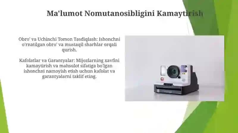 ASIMMETRIK AXBOROTLASHGAN BOZORDA MAHSULOT SIFATI NOANIQLIGI VA TAVAKKALCHILIK 4