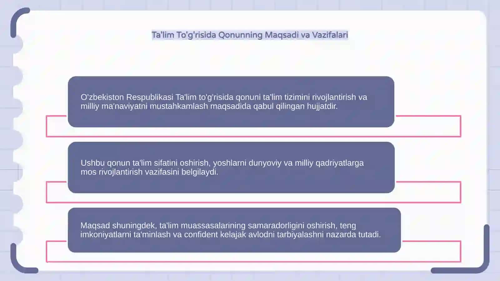 O'zbekiston Respublikasi Ta'lim Tizimining Asoslari 4