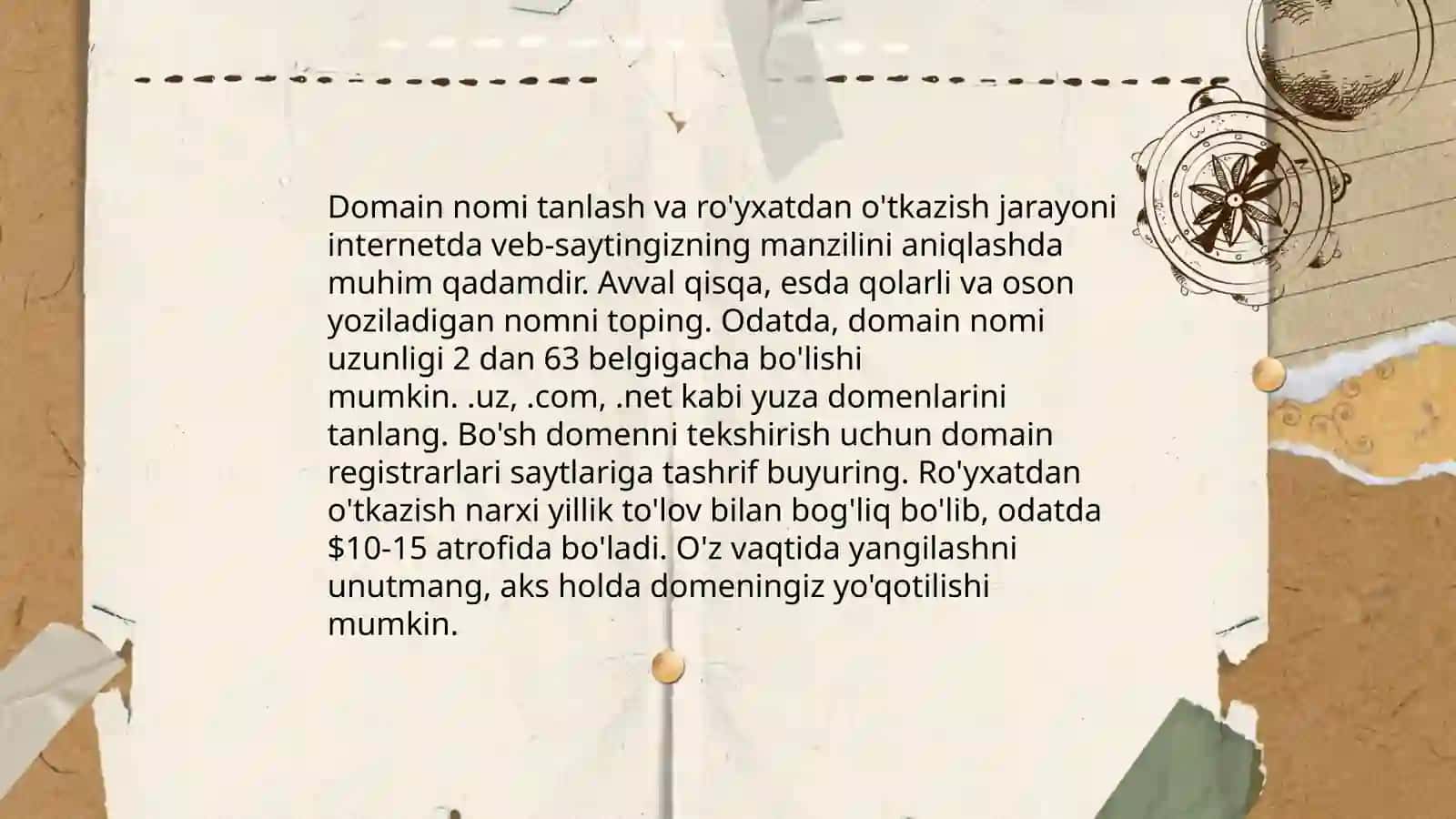 Shaxsiy web boʻgʻin yaratish 4