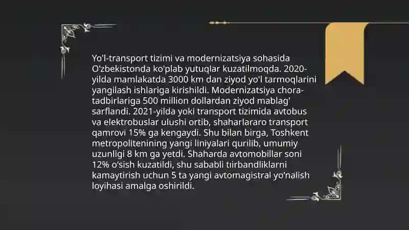 Shahar infratuzilmasini rivojlantirish 4