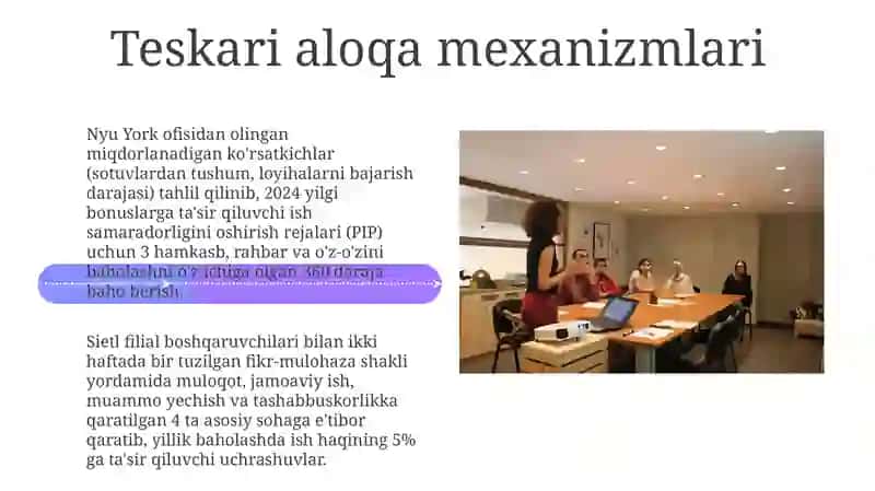 Korxona xodimlarini faoliyatini baholash 4