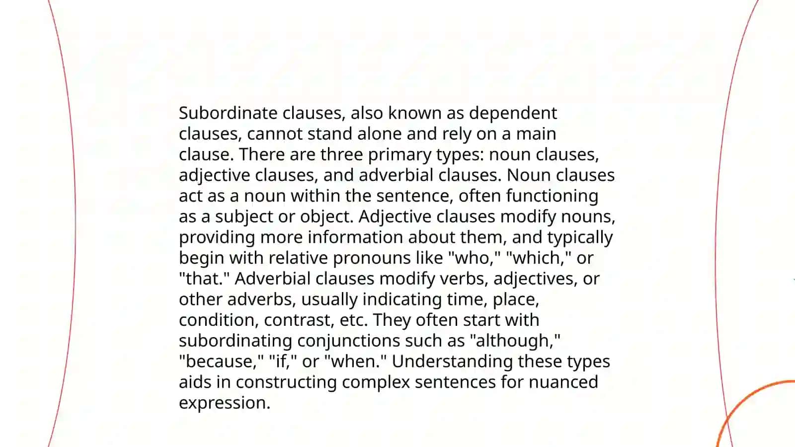 Subordinate Clauses 4