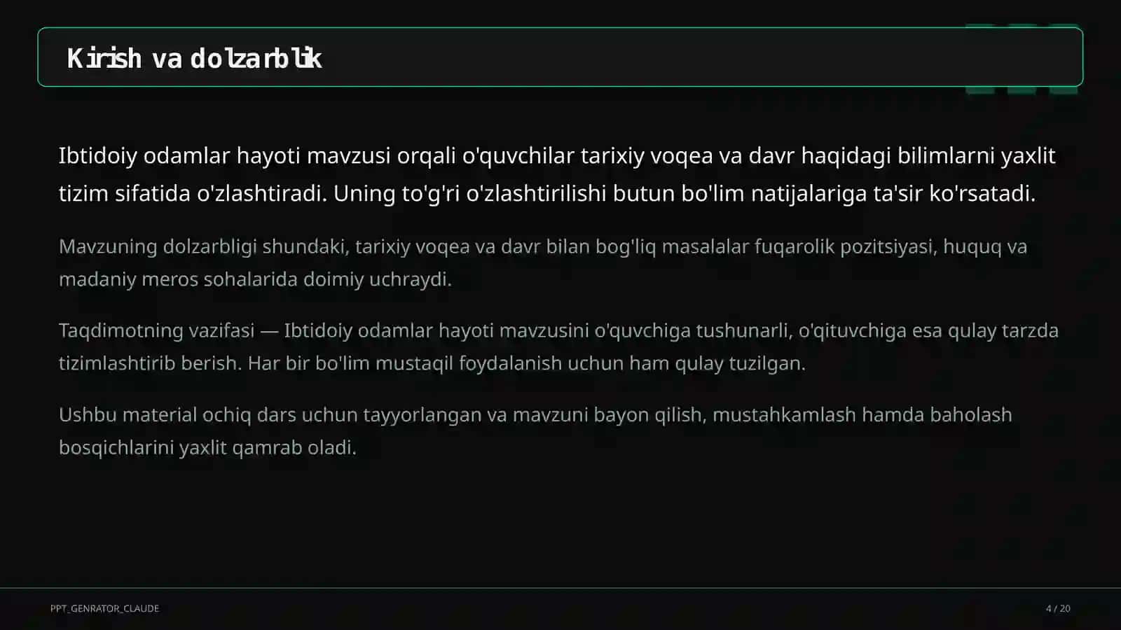 Ibtidoiy odamlar hayoti (5-sinf) 4