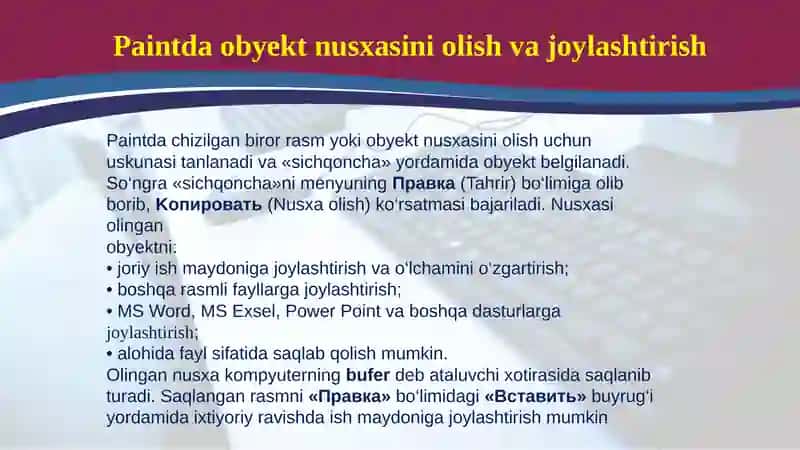 Paint dasturida amallar bajarish 4
