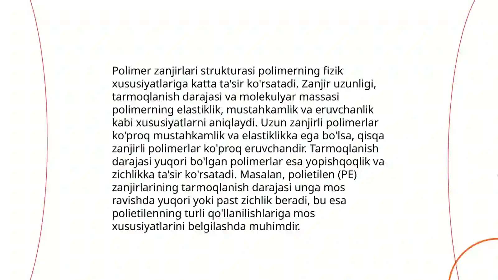 Polimerlarning relaksatsion xossalari 4