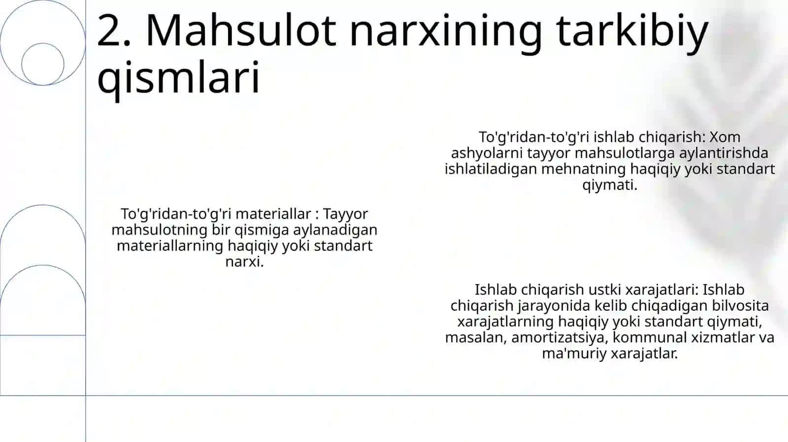 Mahsulot Tannarxini Kalkulyatsiya Qilishning Normativ Usuli 4