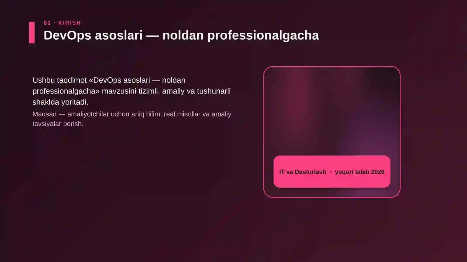 DevOps asoslari — noldan professionalgacha 4