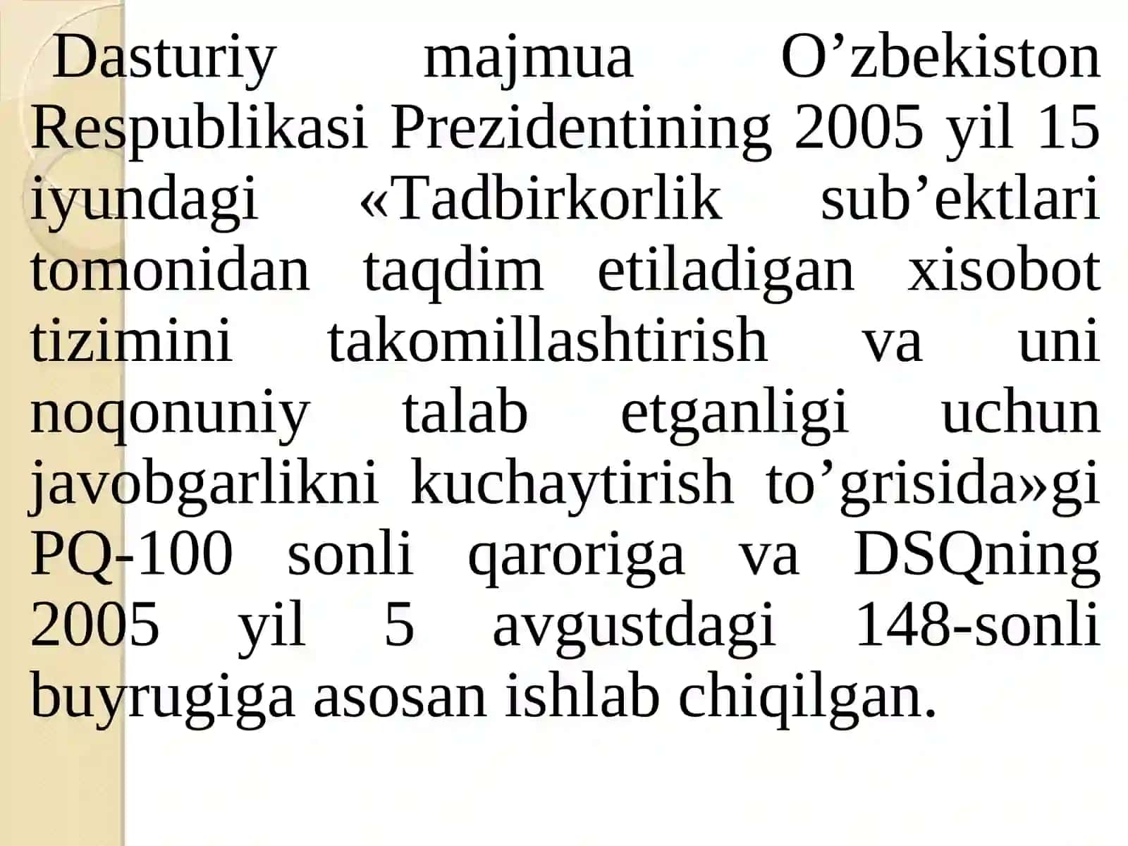 ELEKTRON HISOBOT VA UNI JO’NATISH TARTIBI 4