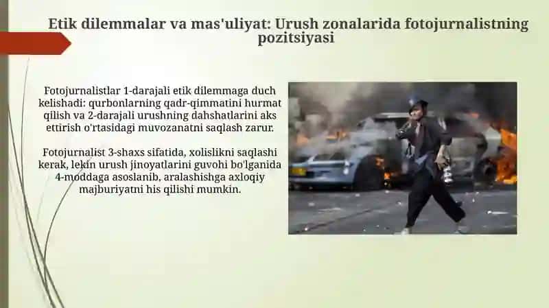 Ziddiyatli vaziyatlardafotojurnalist faoliyati 4