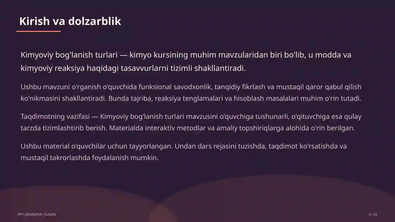 Kimyoviy bog'lanish turlari (8-sinf) 4