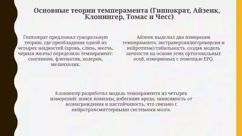 Темперамент и его теории 4