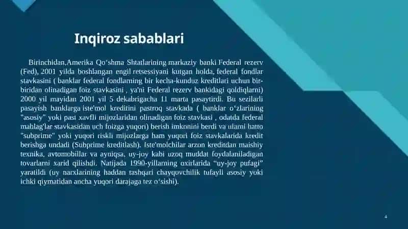 Jahonmoliyaviy inqirozi 4