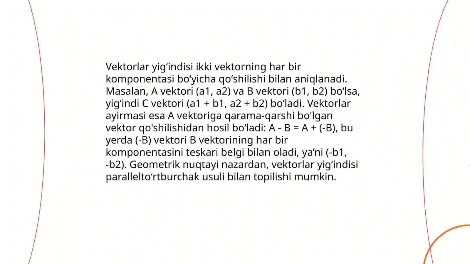 Vektorlar matematikasi 4