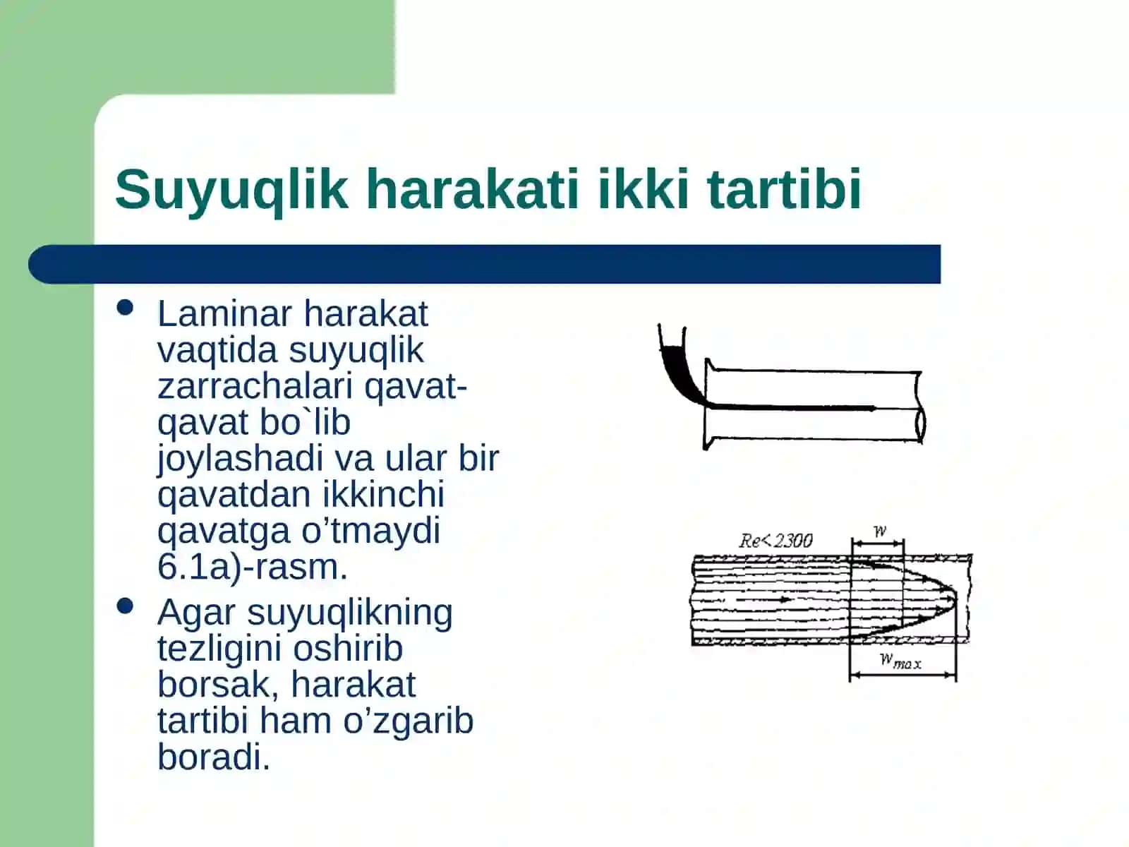 SUYUQLIKLARNING HARAKAT REJIMLARI 4
