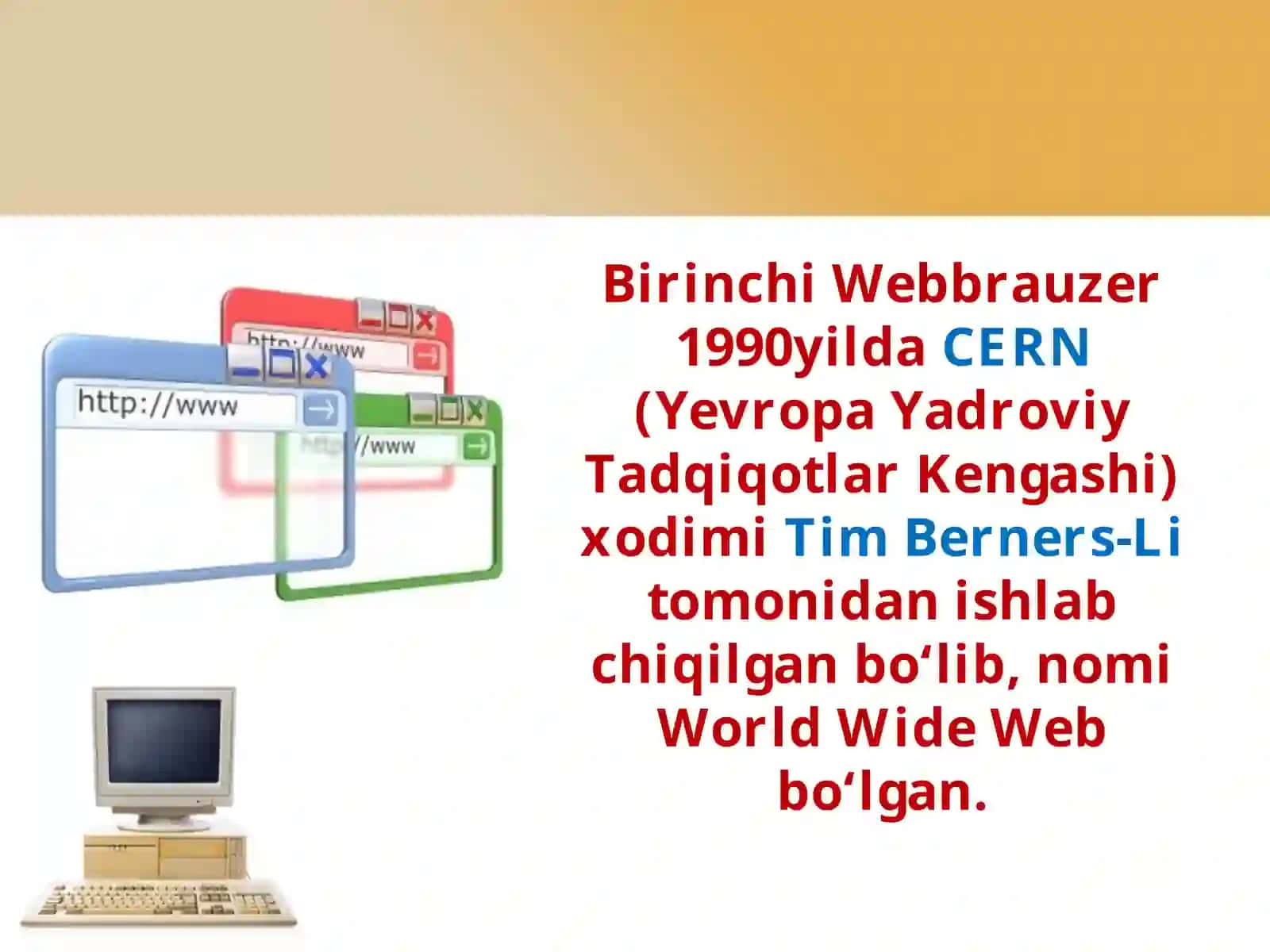 Internetning WWW xizmatidan foydalanish uchun hammaxsus dasturlar 4