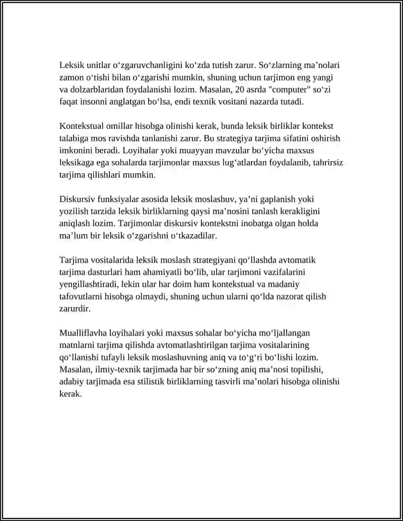 TRANSLATE VOSITASIDA TARJIMA STRATEGIYALARNI TAHLIL QILISH 4