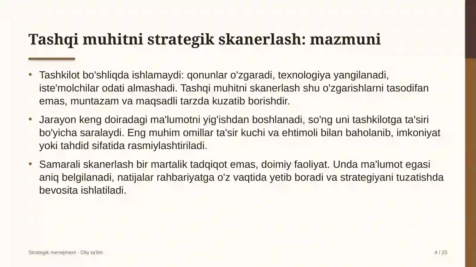 ta'lim turizmida tashqi muhitni strategik skanerlash 5635 4
