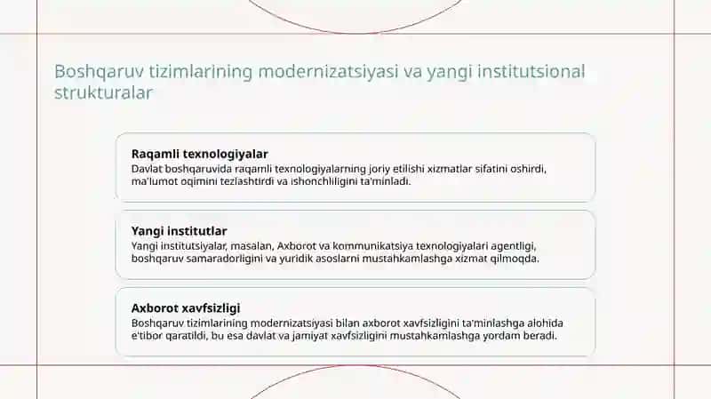 Mustaqillik yillarida davlat boshqaruvi tizimida amalga oshirilgan islohotlar 4