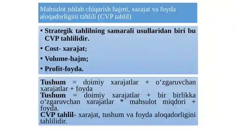 Operatsion faoliyat tahlili va uning muhim jihatlari 4