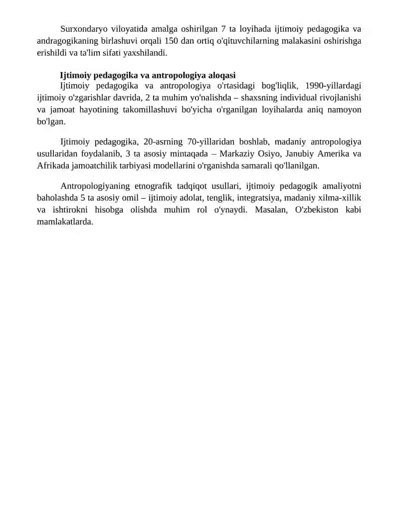 Ijtimoiy Pedagogika Kursi 4