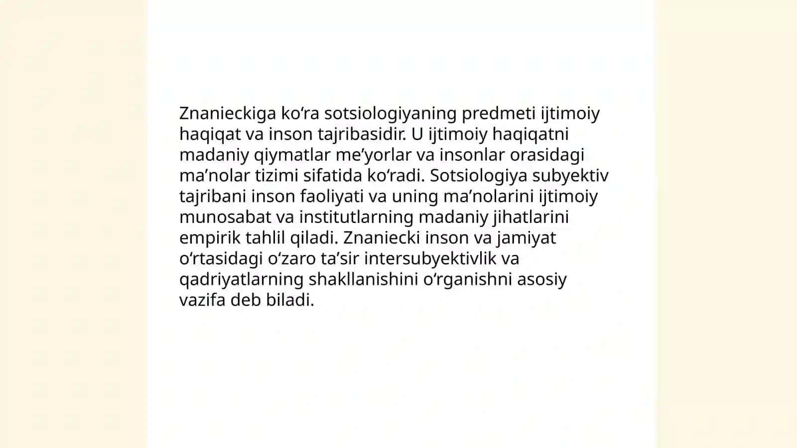 SOTSIOLOGIYANING PREDMETI VA VAZIFALARI 4