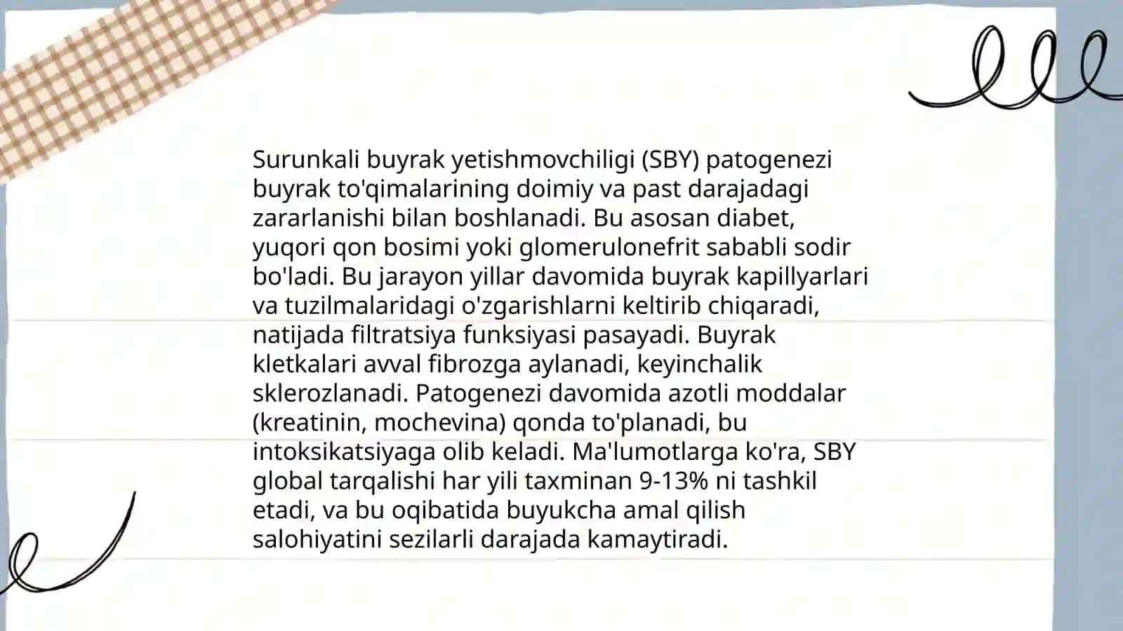 Surunkali buyrak yetishmovchiligi etiologiyasi 4