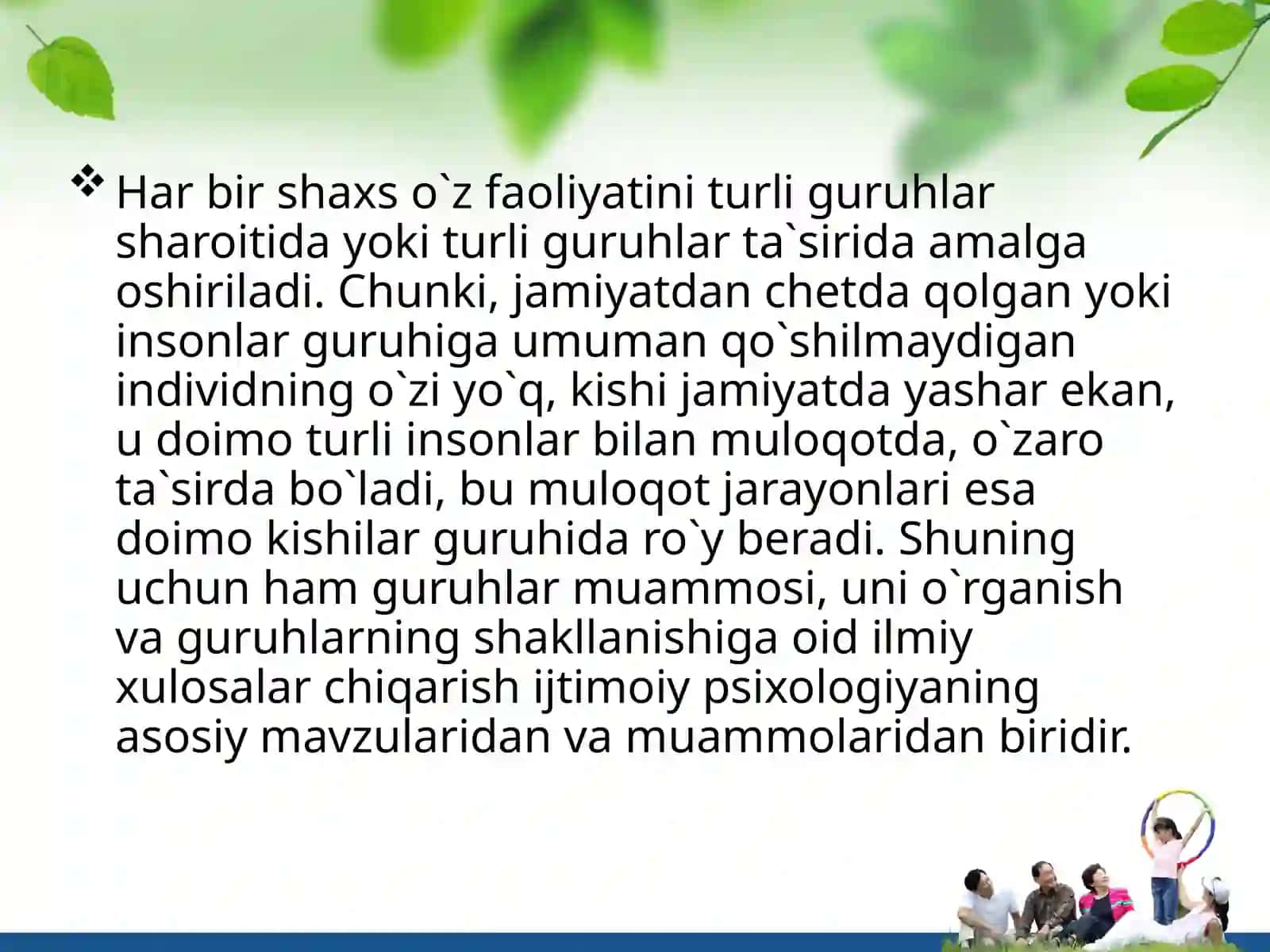 MULOQAT VA SHAXSLARARO MUNOSABATLAR PSIXOLOGIYASI 4