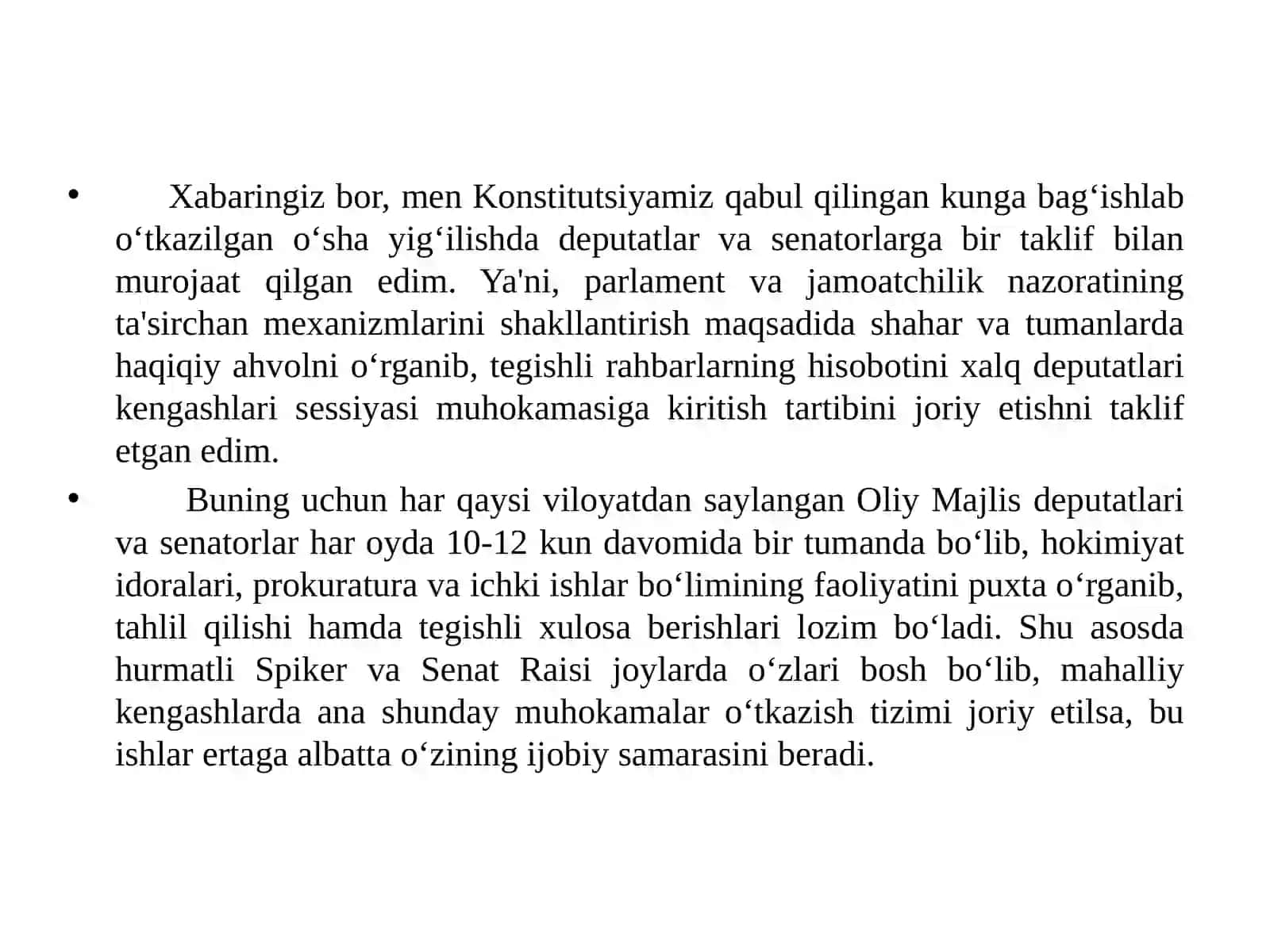 O'zbeksitonda mamlakat iqtisodiyotining modernizatsiya qilinishi, bank moliya tizimini mustahkamlash soliq tizimidagi amalga oshirilayotgan islohotlar 4