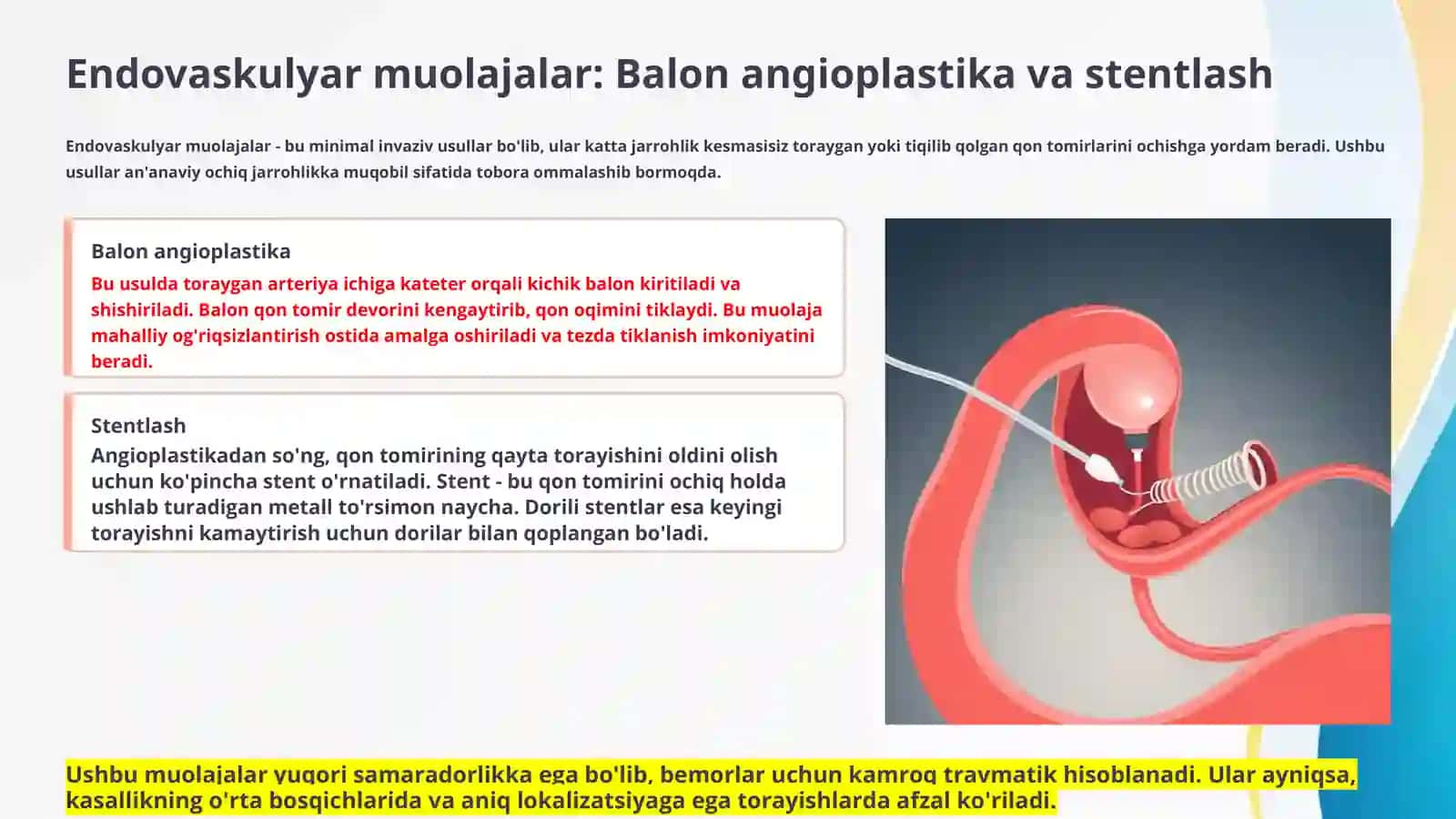 Arterial qon tomirlarni surunkali obliteratsiyasi 4