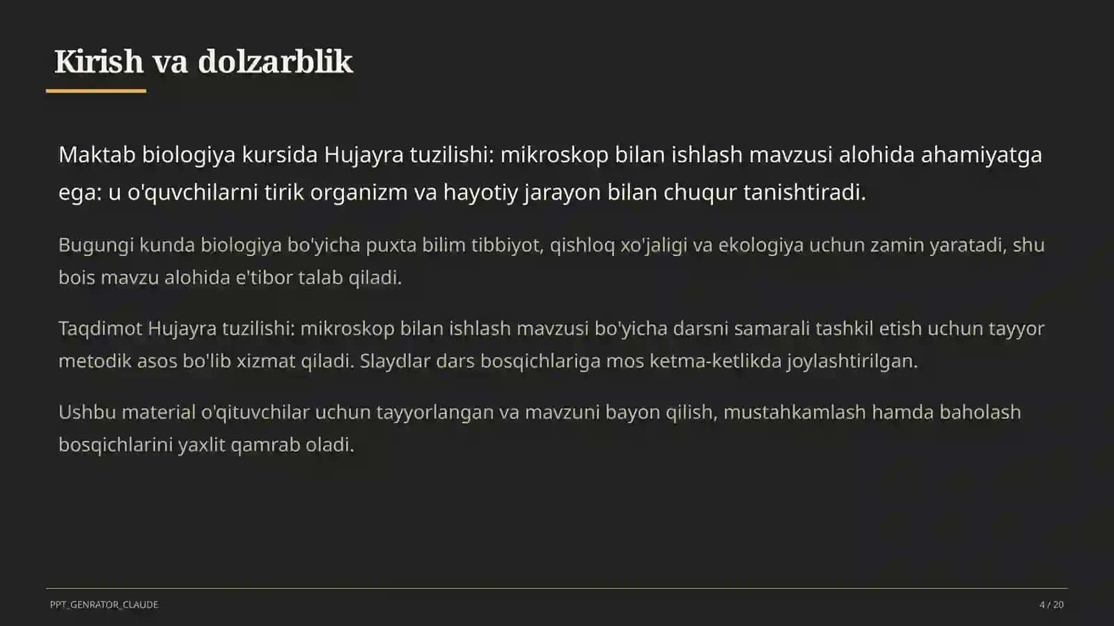 Hujayra tuzilishi: mikroskop bilan ishlash (5-sinf) 4