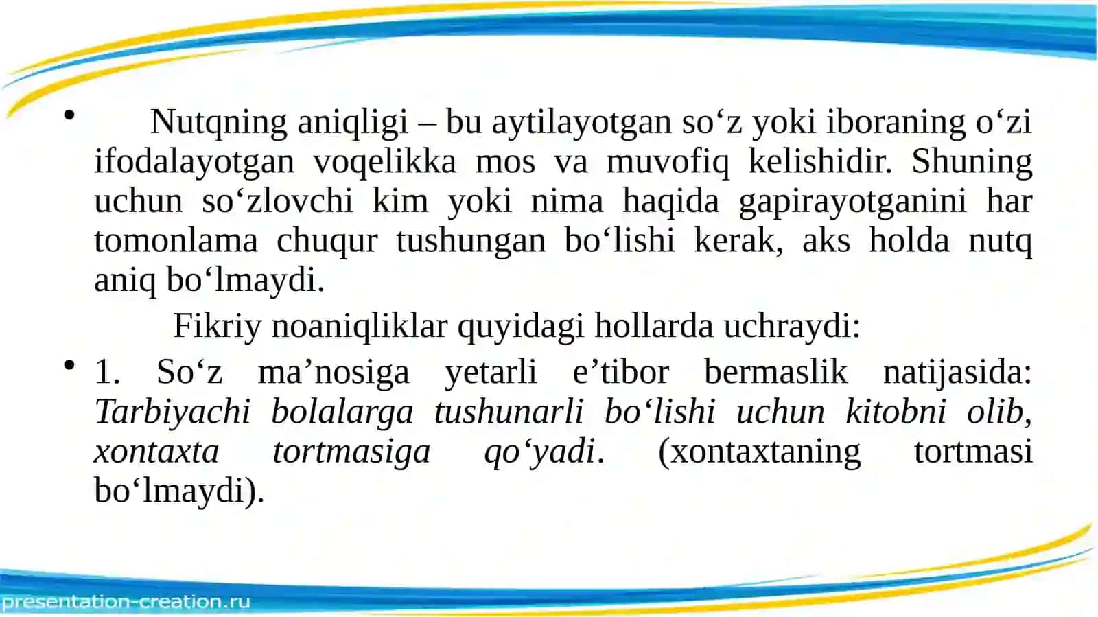 NUTQ VA  ADABIY ME’YOR 4