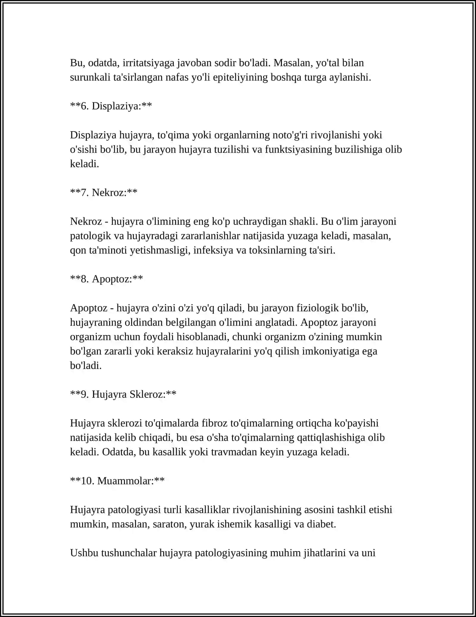 HUJAYRA PATALOGIYASI VA UNING KELIB CHIQISH SABABLARI 4
