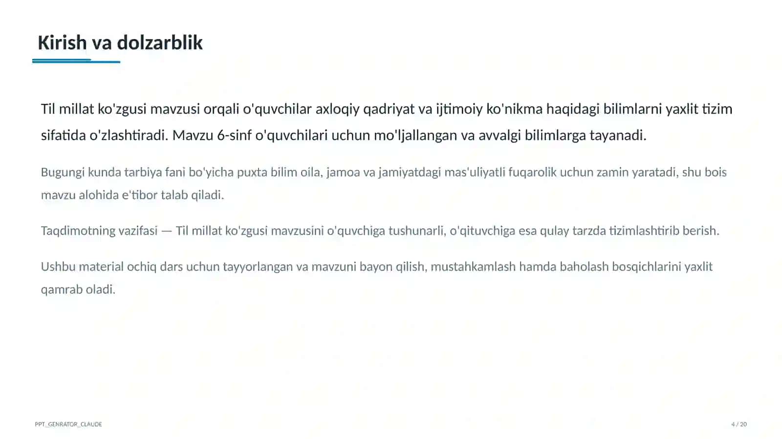 Til millat ko'zgusi (6-sinf) 4