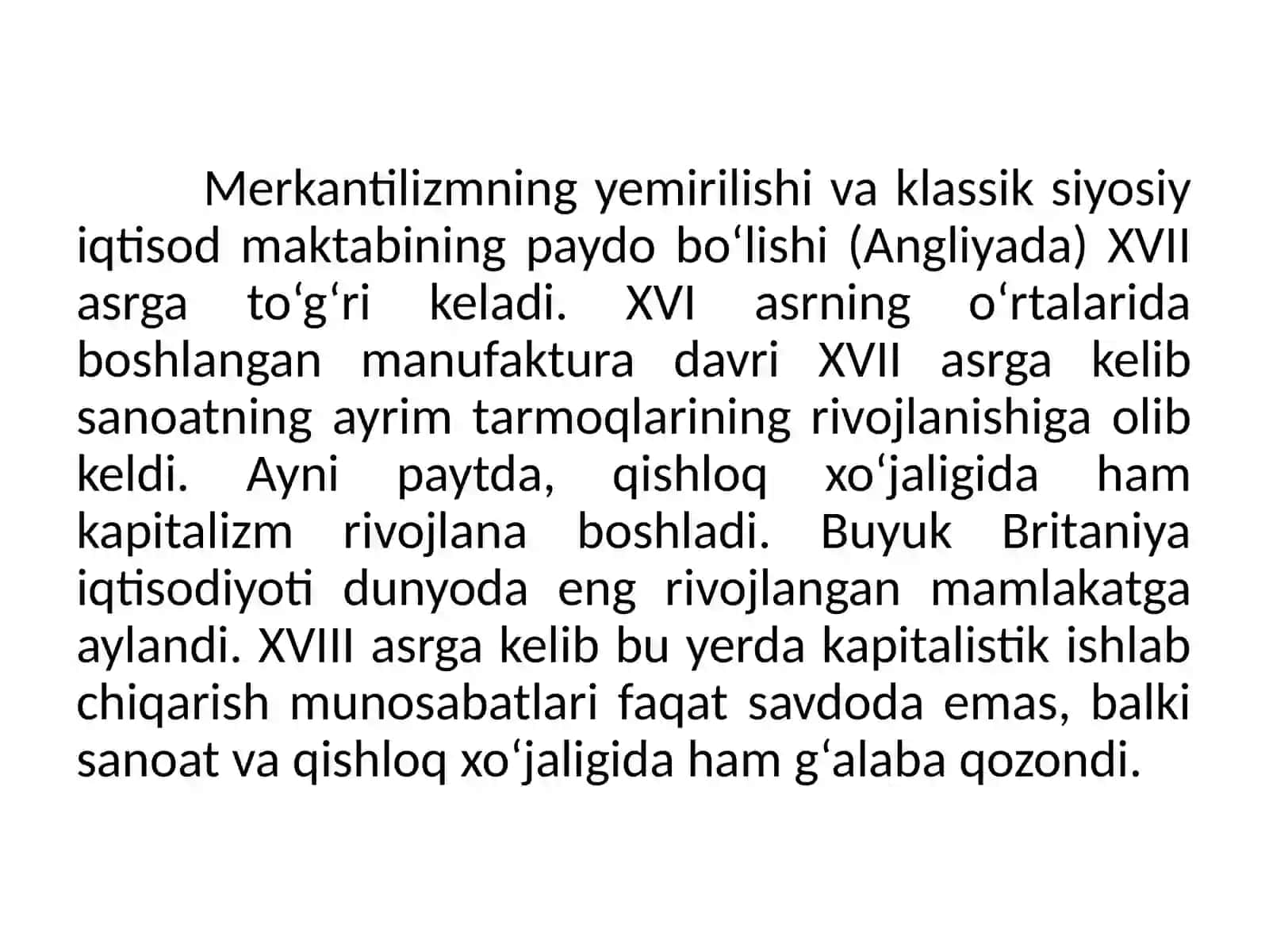 Angliya va Fransiyada klassik (mumtoz) maktabning shakllanishi 4